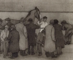 Wards Repository、No.2、c.1918での販売（紙にクレヨンと木炭）